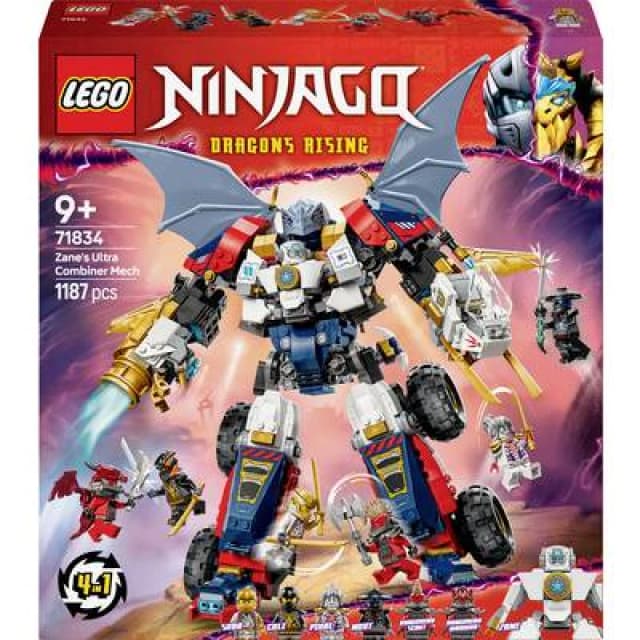 LEGO LEGO NINJAGO 4in1 Zane's Ultra Combiner Mech Ninja Toy 71834