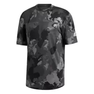 adidas Camo T Shirt Mens - Grey