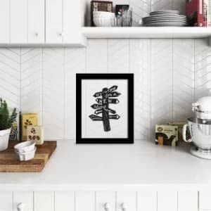 SEF-040 Multicolor Decorative Framed Plexiglass Painting