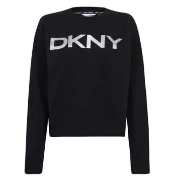 DKNY Sport DKNY Logo Sweater - Blk/Silv x4f
