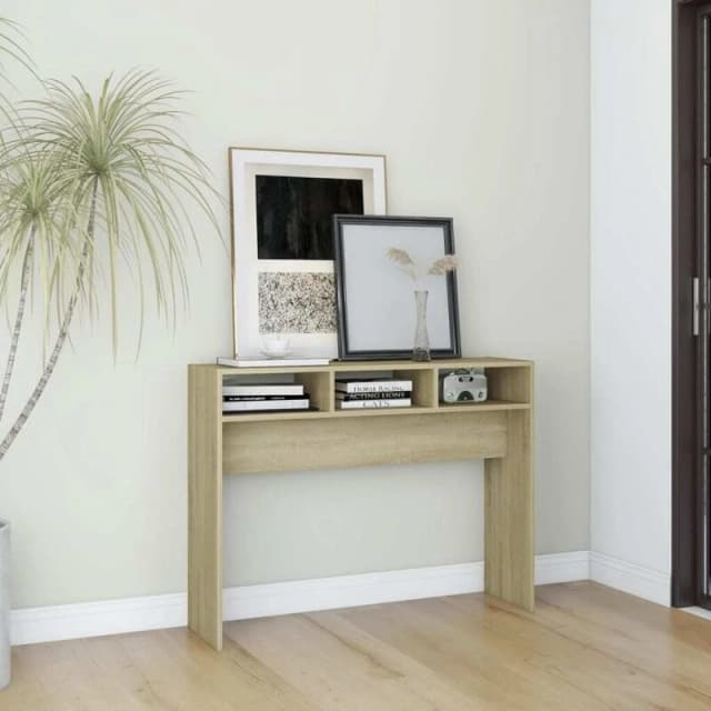 VIDAXL Console Table Sonoma Oak 105x30x80cm Engineered Wood vidaXL 8720286606483