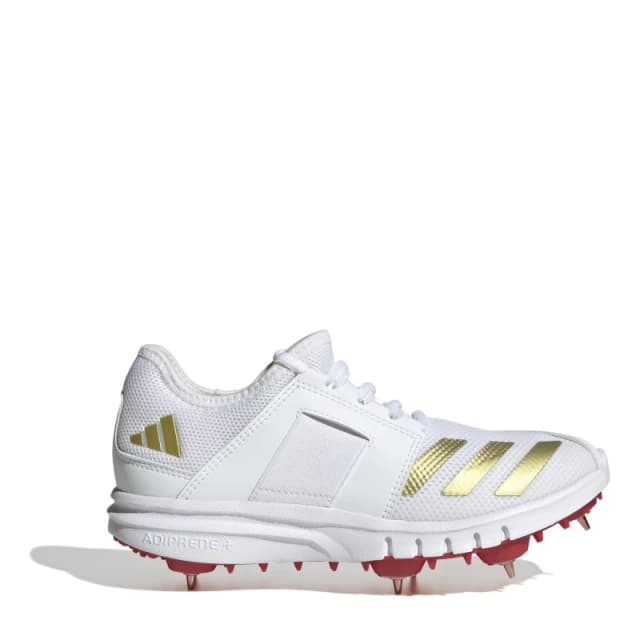 adidas Unisex Kids Howzat Cricket Spikes White/Red unisex 3 (35.5)