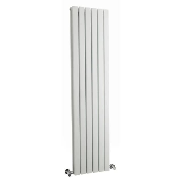 Balterley Lucia Square Vertical Double Panel Radiator, 1500 x 354mm, Satin White White Unisex