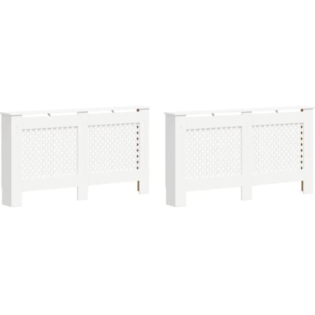 VIDAXL Radiator Covers 2 pcs White 152x19x81.5cm MDF vidaXL 8719883868585