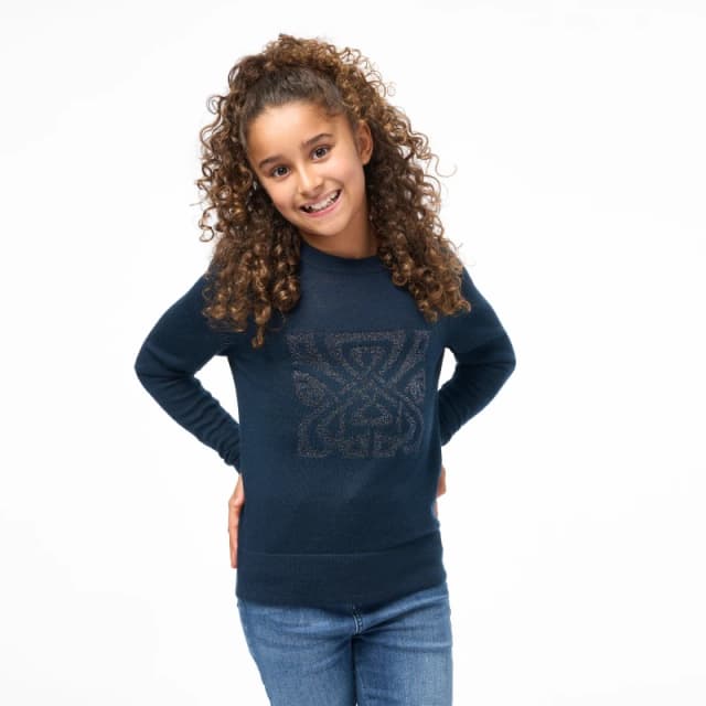 Biba Junior Girls Biba Merino Logo Jumper - Blue Blue S