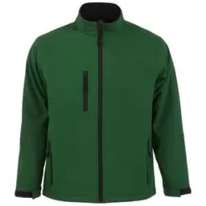 SOLS Mens Relax Soft Shell Jacket (Breathable, Windproof And Water Resistant) (4XL) (Bottle Green)