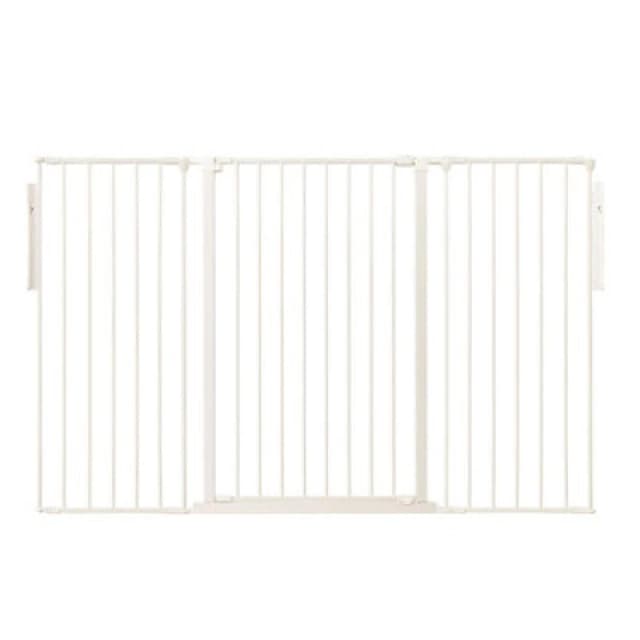 Bettacare Premium Extra Tall Multi Panel Flexible Dog Barrier, Up To 174Cm Wide, White, 105Cm Tall
