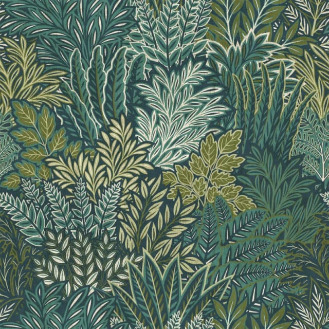 Arthouse Illustrated Foliage Blue Wallpaper