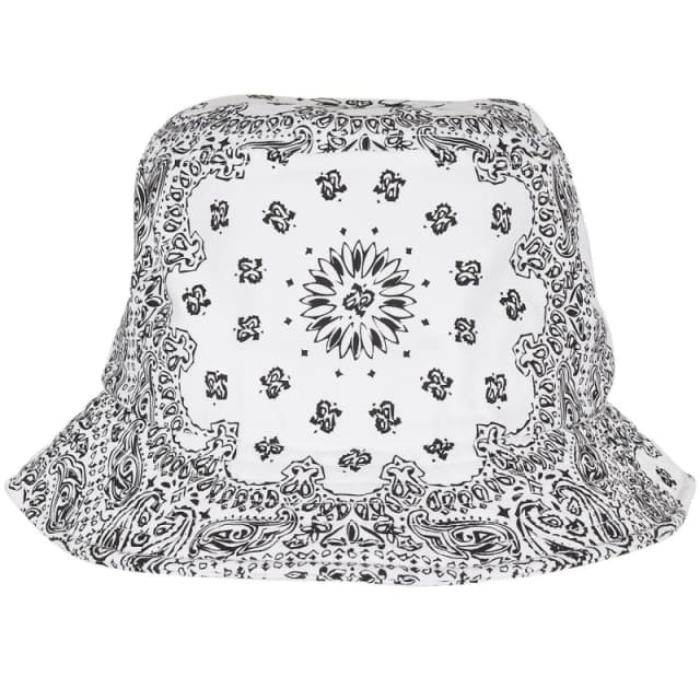 Flexfit Flexfit Men Bandana Printed Bucket Hat in White White One Size Male 5059699849259