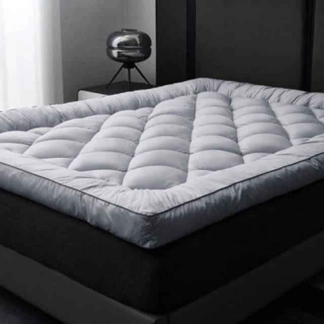 Ezysleep Ezysleep 2" Shredded memory foam mattress topper in Light Grey Size: Double Light Grey Double Unisex 0721545407870