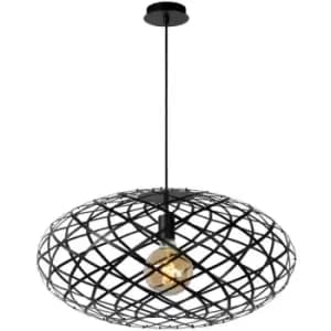 Lucide WOLFRAM - Pendant Light - Ø65cm - 1xE27 - Black