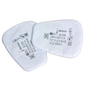 3M 5911 P1 R Particulate Filter 1 Pair White