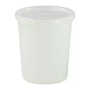 Boite 250ml avec couvercle cloche rond naturel H88xD78mm HUNERSDORFF
