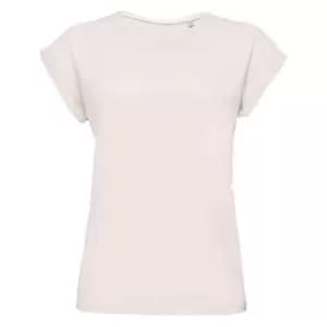 SOLS Womens/Ladies Melba Plain Short Sleeve T-Shirt (L) (Creamy Pink)