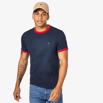 Jack Wills Pentworth Ringer T-Shirt - Navy