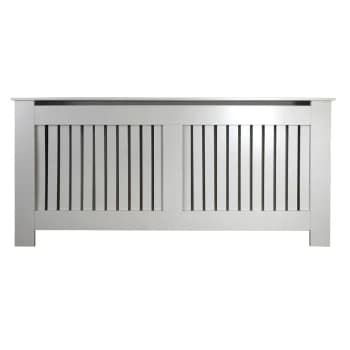 Vertical Grey Radiator Cover - Extra Large