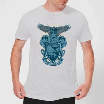 Harry Potter Ravenclaw Drawn Crest Mens T-Shirt - Grey - XS - Grey