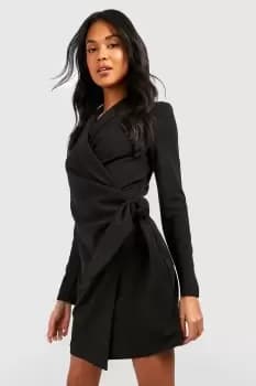 Wrap Detail Blazer Dress