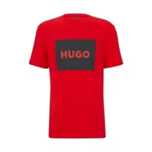 Hugo Dulive Box Logo T Shirt - Red