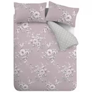 Canterbury Easy Care Super King Duvet Set Heather - Multicoloured - Catherine Lansfield
