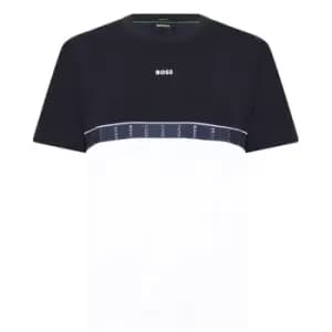 Boss Boss Tape T-Shirt Mens - Blue