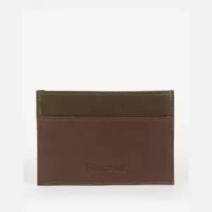 Barbour Padbury Leather and Canvas Card Holder