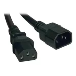 Tripp Lite P005-12N Heavy-Duty PDU Power Cord C13 to C14 - 15A 250V 14 AWG 1 ft. (0.31 m) Black