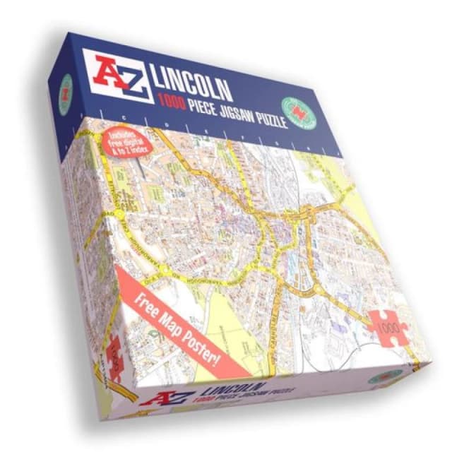 A to Z A to Z Map of Lincoln 1000 Piece Jigsaw Puzzle