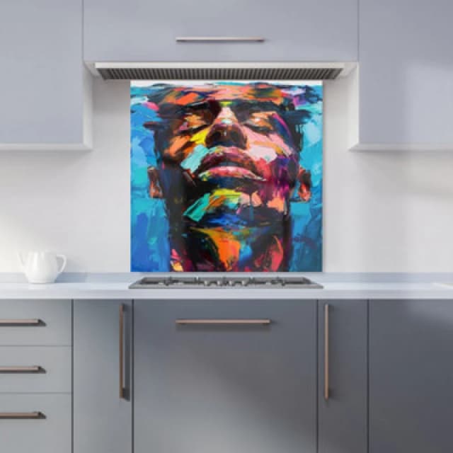 Warren Reed - Designer Abstract Ornament Pattern Tea Towel in Grey Grey Unisex