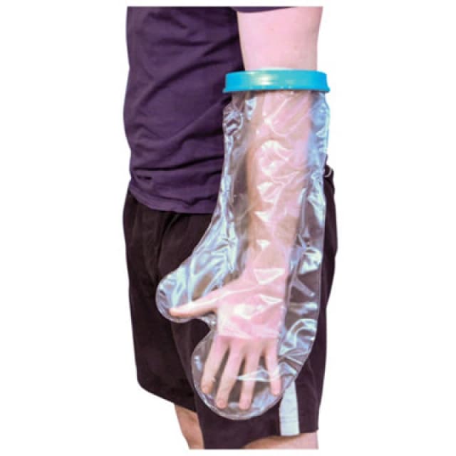 Loops Waterproof Cast and Bandage Protector - Wide Adult Arm - Bathroom Washing Aid Multi