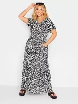 Yours Yours Maxi T-Shirt Dress - Black, Size 22-24, Women