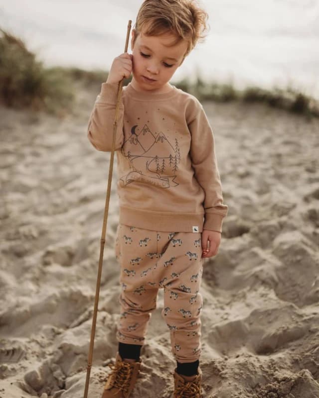 Turtledove London Zebra Joggers in Baby Pink Size: 3-4 Years Baby Pink Unisex 3-4 Years