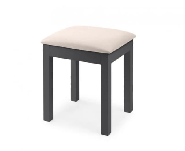 Julian Bowen Maine Anthracite Wooden Dressing Table Stool