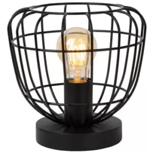 Lucide FILOX - Table Lamp - Ø20cm - 1xE27 - Black