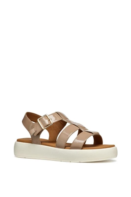 Geox Womens D Camalei Sandals in Brown Size: 4 Brown Female 4