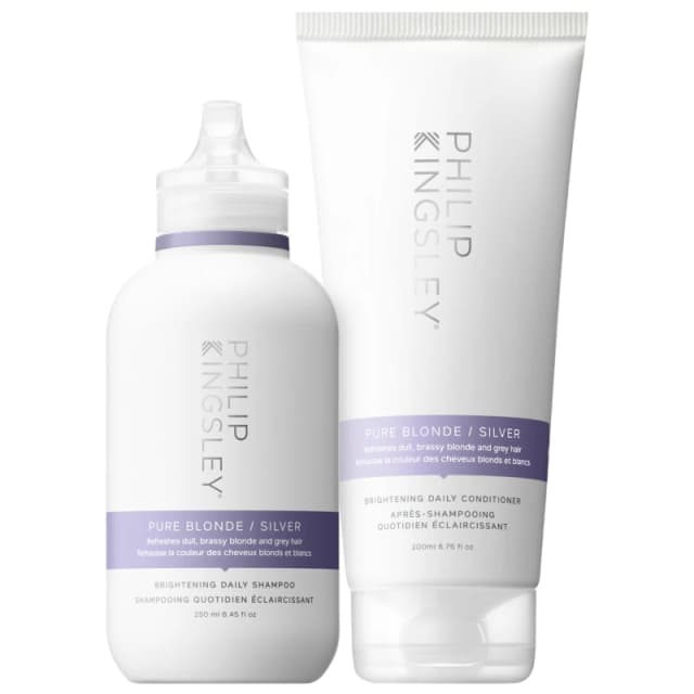 Phillip Kingsley Pure Blonde/Silver Shampoo 250ml & Conditioner 200ml Duo Clear