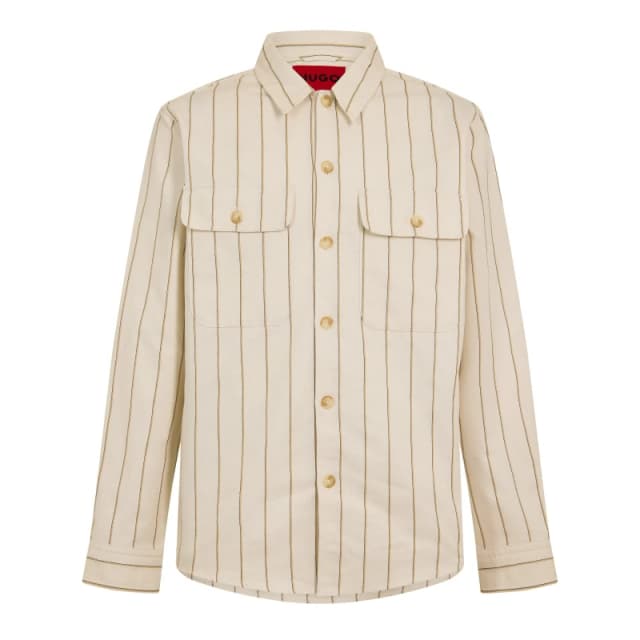 Hugo Mens Ernius Long Sleeve Oxford Shirt Natural male XS