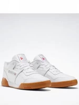 Reebok Workout Plus, White/Grey, Size 11.5, Men