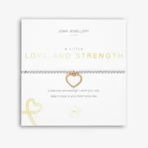 A Little Love And Strength Silver 17.5cm Stretch Bracelet 5219