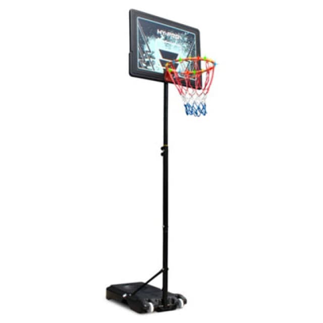 Hy-Pro Adjustable Basketball Stand - 1.6M - 2.6M, LED Lights, With Wheels, Portable, Backboard, Basketball Hoop, For Adults &