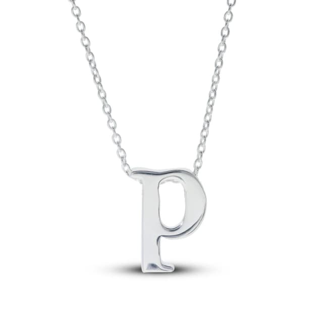 Be You Sterling Silver lowercase Initial Necklace Silver female P