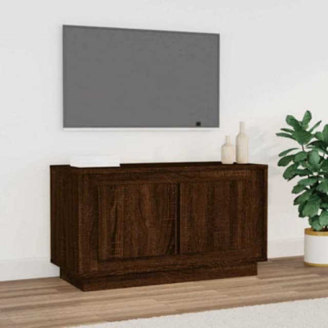 vidaXL TV Cabinet Brown Oak 80x35x45cm Engineered Wood, Brown 819859