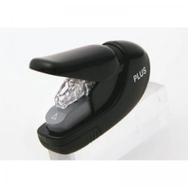 Plus by Pentel Plus By Pentel Staple-Free Handy Stapler Power Assist Mechanism 5 Sheet Capacity Black 59177 59177