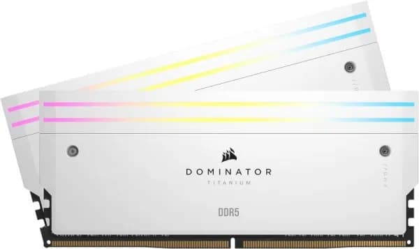 Corsair DOMINATOR Titanium RGB White 32GB 6000MHz DDR5 Memory Kit - White