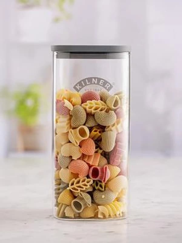 Kilner Set of 2 Fresh Storage 1.5L Square Jars Transparent ONE SIZE