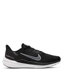 Nike Air Winflo 9 - Black/White, Size 12, Men