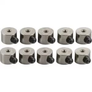 Shaft collar Compatible with (shafts): 1.5mm Outside diameter: 7mm Thickness: 5mm Modelcraft 10 pc(s)