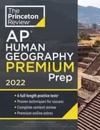 princeton review ap human geography premium prep 2022 6 practice tests comp