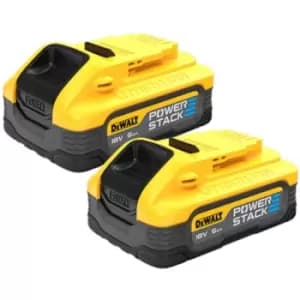 DEWALT - DCBP518H2-XJ 18V xr 5.0Ah Powerstack Battery Twin Pack