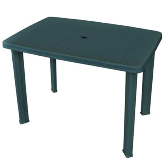 vidaXL Garden Table 101x68x72cm Plastic Green Outdoor Table Camping Table